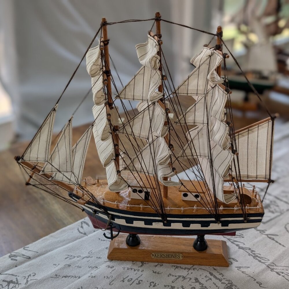 Kershones Schooner Wooden Model Ship